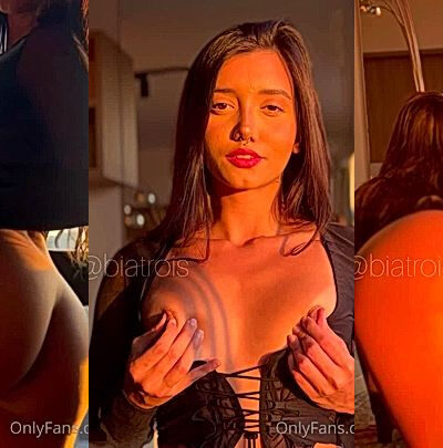 hot Brazilian girl Biatrois teasing her big booty on the balcony