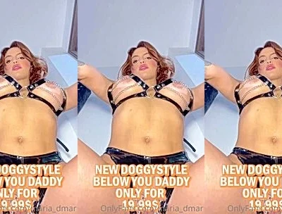 Sexy Maria Del Mar teasing her hot body in her black lingerie