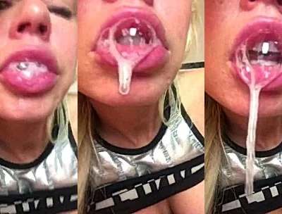 Nikki Delano saliva play close-up