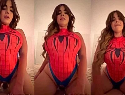 horny thicc babe Salome Munoz fucking the spider-woman pov sextape video leaked