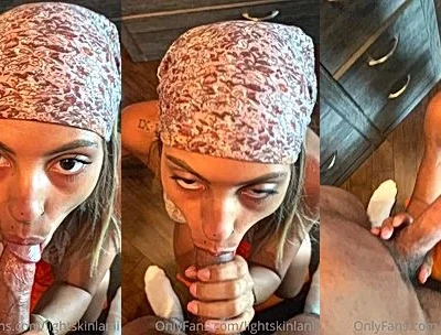 Puertoricanlexy sucking on a big cock pov