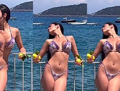 Giulia Rosa teasing her hot bikini body under the sun