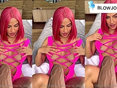 sexy slut Maria Del Mar sucking on a big dildo video leaked