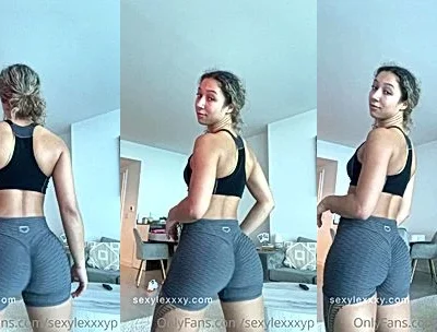 Puertoricanlexy teasng her sexy gym outfit