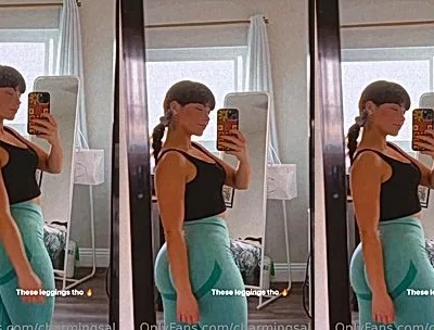 hot babe Salome Munoz teasing her fit body in her gym outfit video leaked