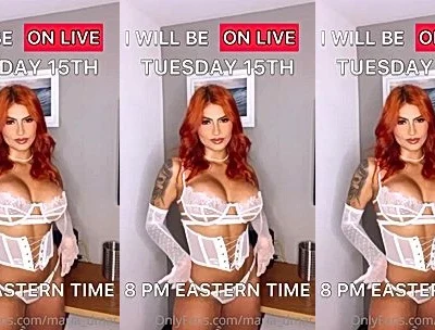 sexy babe Maria Del Mar teasing in her white lingerie video leaked