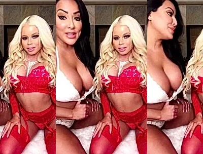 Nikki Delano two horny lesbians naughty play during livestream