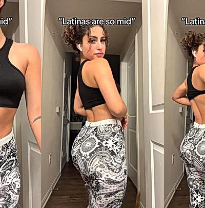 Angela Alvarez showing off her hot body in her gym outfit