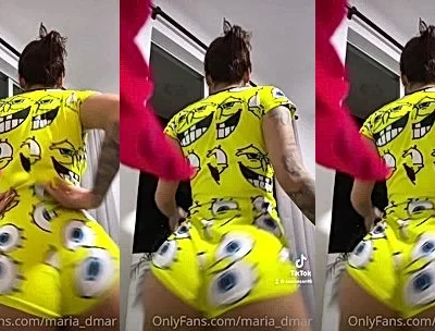 tiktok babe Maria Del Mar twerking her big ass