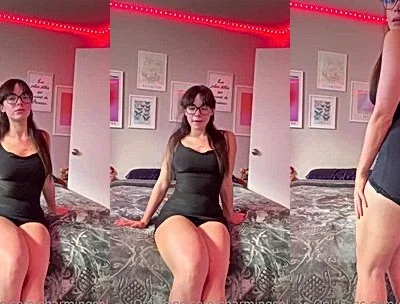 Salome Munoz teasing her slim legs in her black dress