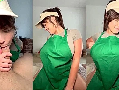 Salome Munoz fucking the starbucks sexy employee