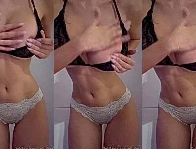 Mila Solana teasing her sexy lingerie