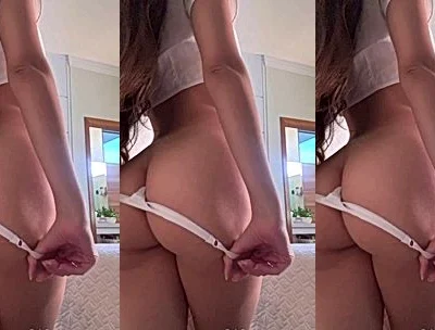 Giulia Rosa pulling her panties down and teasing her big butt video leaked