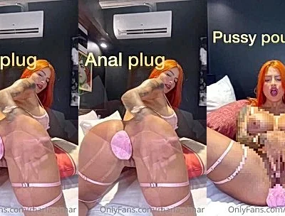 horny redhead Maria Del Mar fucking a dildo in bed video leaked