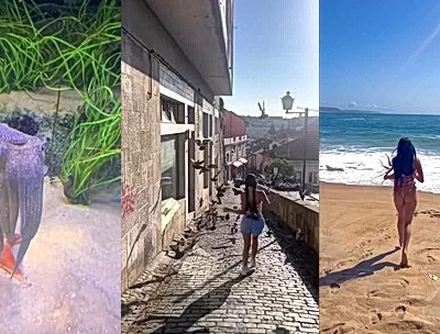 Giulia Rosa showing off her hot body outdoors video leaked