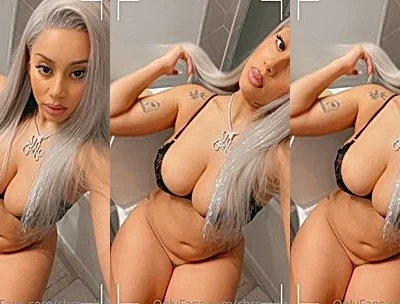 Chromazz teasing her big tits in her bedroom video leaked