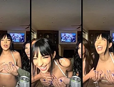 Neiima group of horny sluts playing with tits livestream