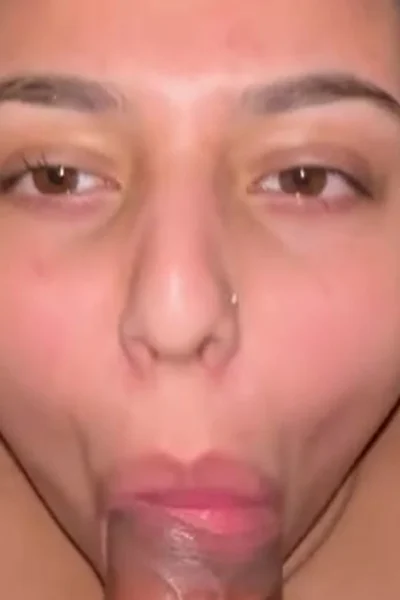 Taliyaandgustavo sucking her lovers cock for a hot facial