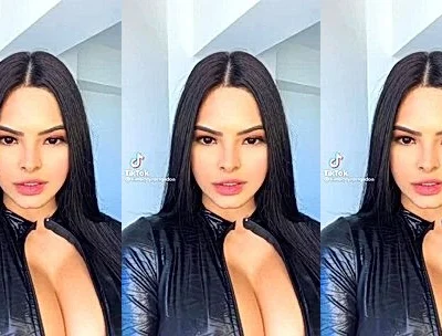 Kimberly delgado teasing her sexy latex bodysuit