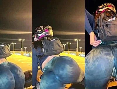 Belindanohemy teasing her big booty on a bike