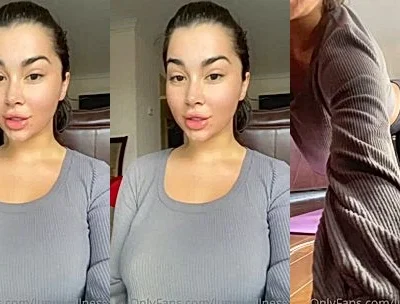 LupuWellness shaking her big tits in braless outfit doing yoga