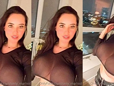 Marisol Yotta teasing her big tits in the hotel room