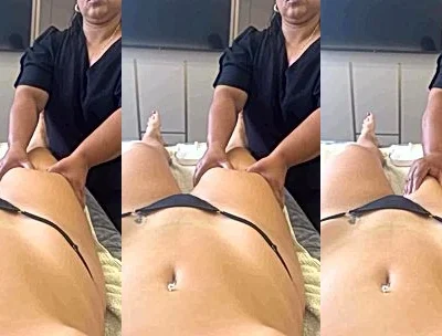 Isadora Vale teasing her massage session