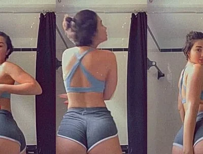 LupuWellness teasing her hot body in shorts