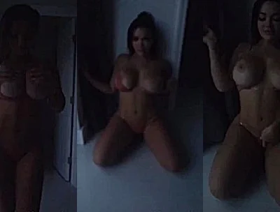 Genesis Mia Lopez teasing her naked booty on all fours