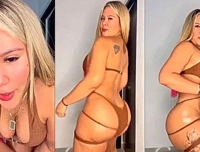 Dezii Gonzalez tasing her big booty in sexy lingerie