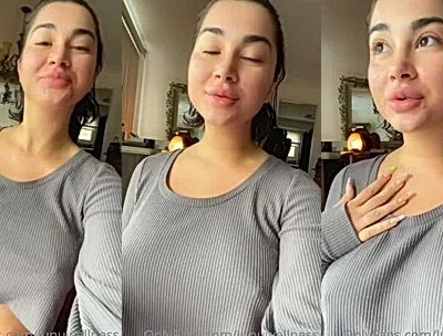 LupuWellness teasing her big tits in over-sized shirt