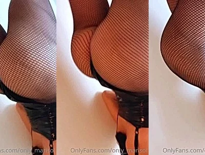Marisol Yotta teasing her big ass in her fishnet bodysuit
