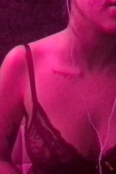 Kennacatx teasing her sexy lingerie in the red room