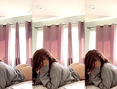 hot chick Danielley Ayalaa teasing her big ass in the bedroom