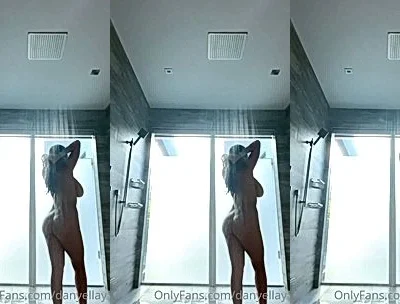 hot babe Danielley Ayalaa teasing her wet naked body in the shower