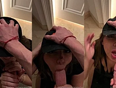 pizza delivery girl Katiana Kay sucking a bigcock