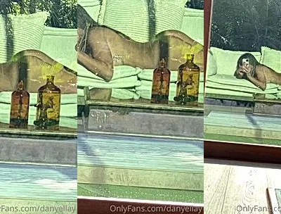 Danielley Ayalaa teasing her hot naked body on the couch