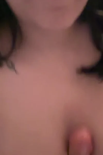 Emily Cheree tit jerking and riding a big white dildo