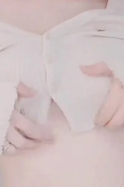 Defiantpanda flashing her perky tits pulling down her panties